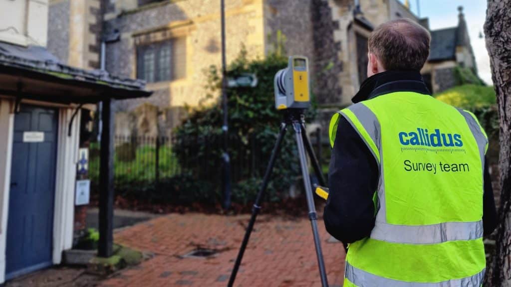 Callidus survey team hi-viz jacket.